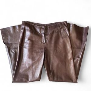 Vintage Cache Metallic Leather Flare Pant